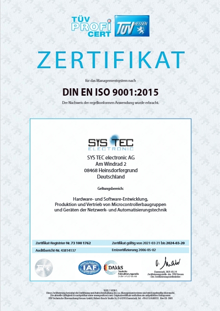 SysTec ISO9001